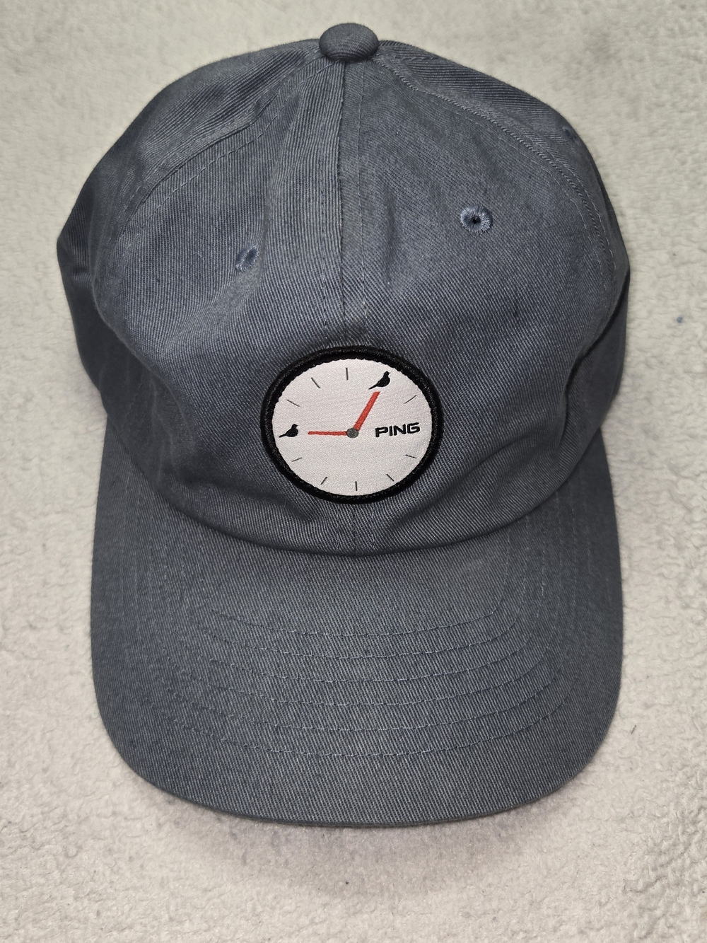 PING Birdie Time Gray Adjustable Golf Hat